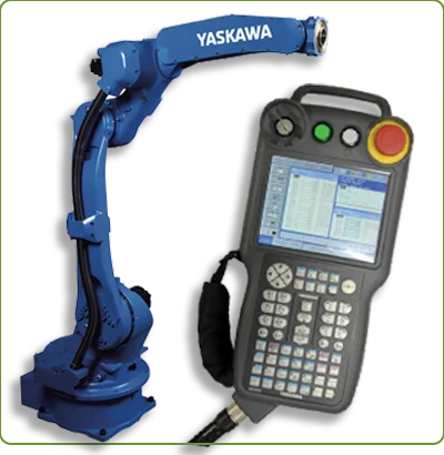 Interface controladora da Yaskawa com um braço robótico (Muito complexo pra uma mente em desenvolvimento)