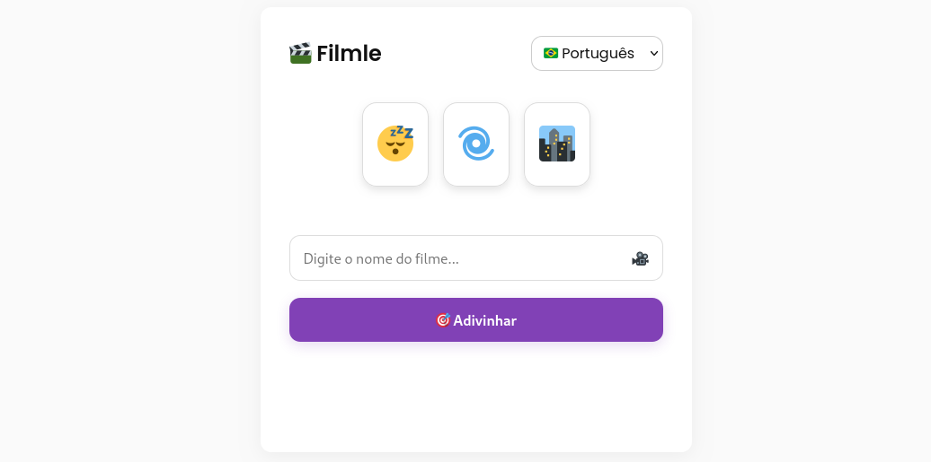 Interface do filmle.today