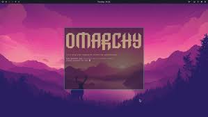Tela inicial do Omarchy